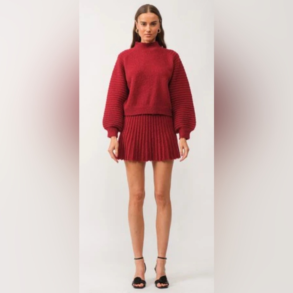 Sofie the Label Red Gabrielle Sweater Set